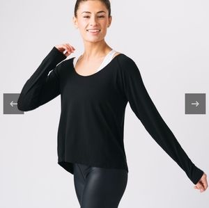Zyia Black Namaste Top